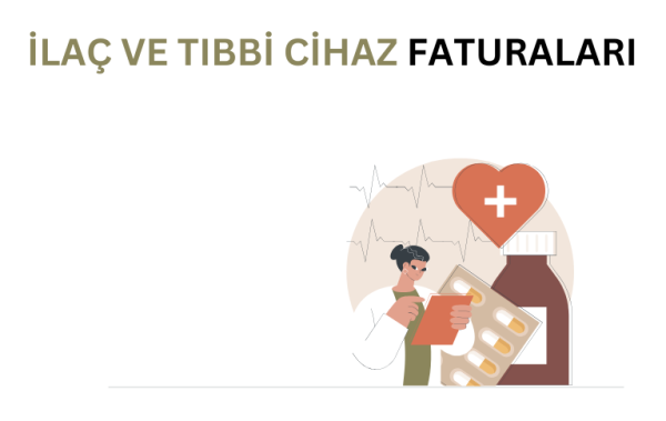 ilaç ve tıbbi cihaz faturalarını temsil eden görsel