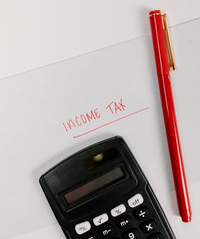 gelir vergisini temsil eden fotoğraf