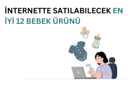 internetten bebek ürünü satmayı temsil eden görsel