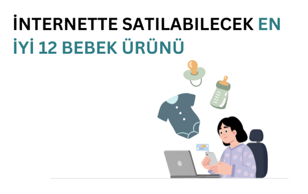 internetten bebek ürünü satmayı temsil eden görsel