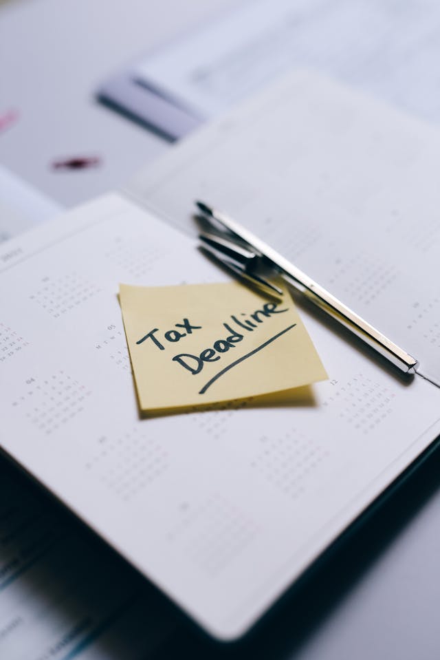 vergi takvimini temsil eden fotoğraf