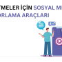sosyal medya raporlama araçlarını temsil eden görsel