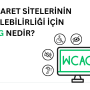e-ticaret sitelerinin erişilebilirliği için WCAG'ı temsil eden görsel