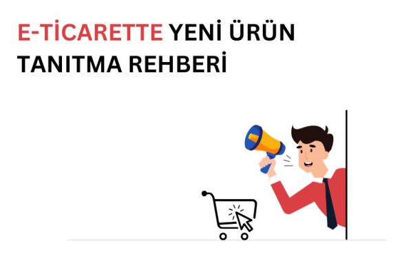 e-ticarette yeni ürün tanıtmayı temsil eden görsel