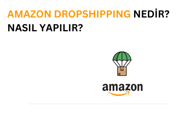 Amazon ile dropshipping yapmayı temsil eden görsel